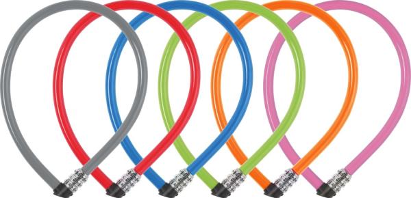 Abus Kabelschloss 3406C/55 Code ohne Halter assortiert 