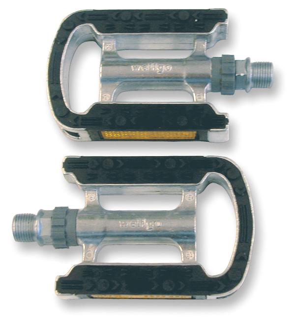 Wellgo Pedale ATB LU-T3 9/16" Alu silber-schwarz 