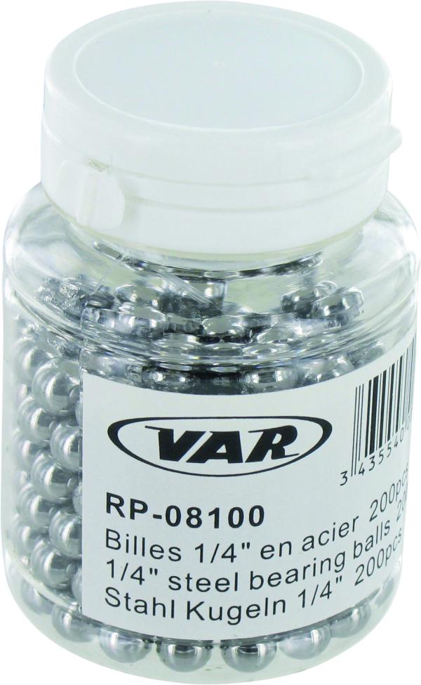 Stahlkugeln 1/4" (6.35mm) Dose &agrave; 200 Stk. 
