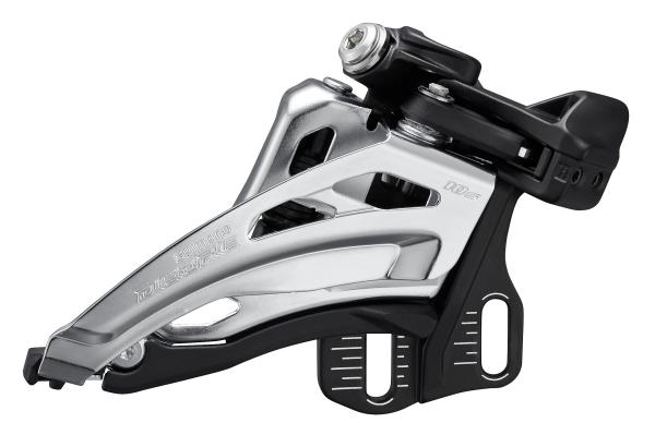 Shimano Umwerfer DEORE FD-M4100 2x10 Side Swing 66-69&deg; E-Typ ohne Platte 