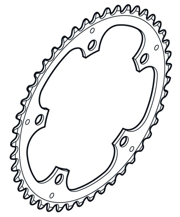 Shimano Kettenblatt ALFINE FC-S501 39 Z&auml;hne schwarz 