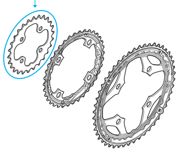Shimano Kettenblatt DEORE LX FC-M660 26 Z&auml;hne 