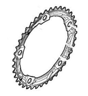 Shimano Kettenblatt 105 FC-5703 39 Z&auml;hne D schwarz 