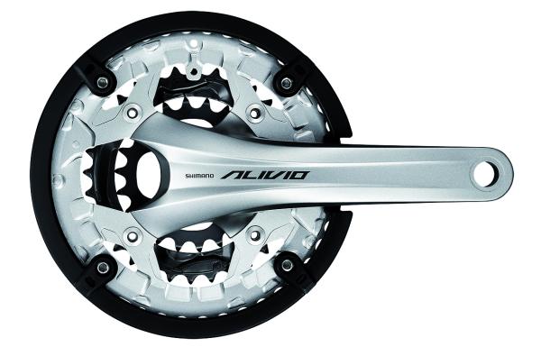 Shimano Kettenradgarnitur ALIVIO FC-T4060 175 mm 48X36X26 Hosenschutz silber 