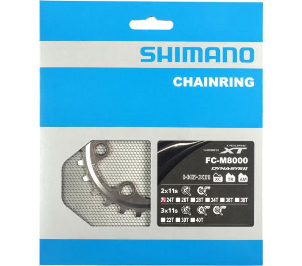 Shimano Kettenblatt XT FC-M8000 24 Z&auml;hne BB 