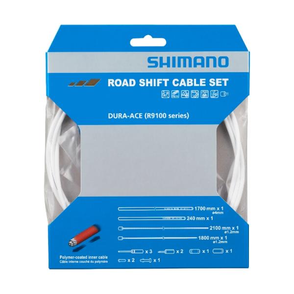 Shimano Schaltzugset RS900 Polymer weiss Blister 